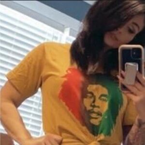 Women’s Short Sleeve Graphic Tee - Mustard Yellow